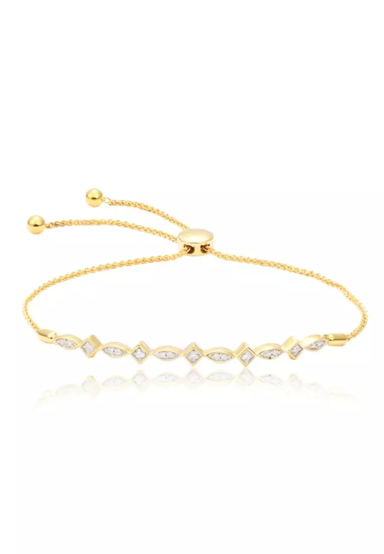 Buy HABIB HABIB Weevil Yellow Gold Diamond Bolo Bracelet 2024