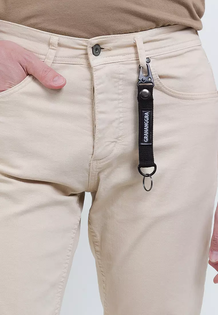 GRAHANGGRA Keychain Xander Accessories Waistbag Key Ring Key Holder For Men Gantungan Kunci Tas - Black