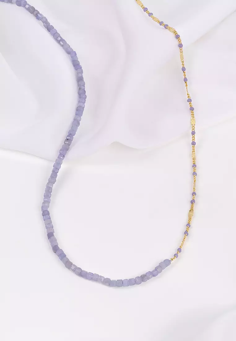 Tanzanite Lavender Gold Necklace