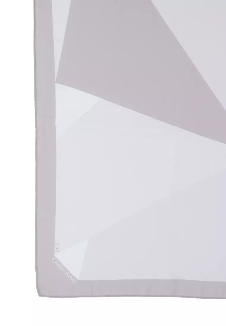 Medium Grey Prism Chiffon Scarf