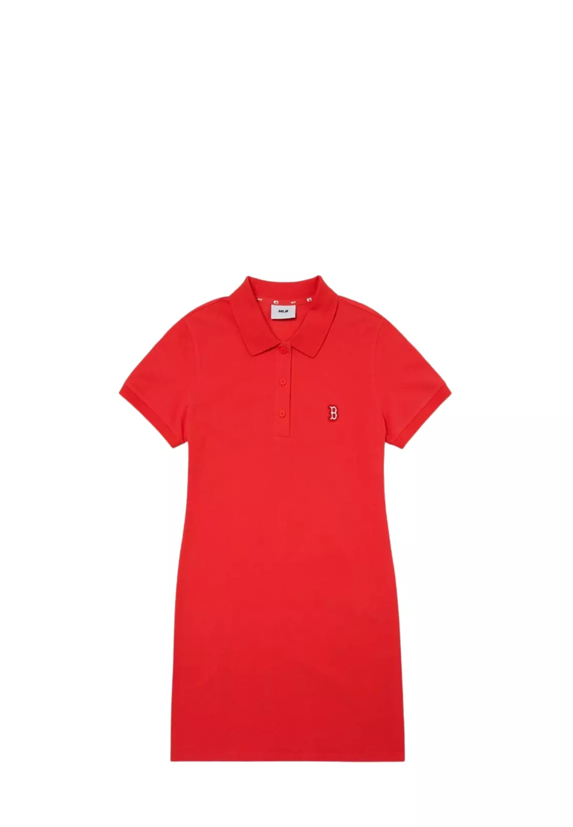 MLB korea■新作*W'S BASIC OPEN-COLLAR SLIM-FIT PIQUE DRESS MLB Varsity Lettering Pique Dress NY Yankees Ivory | Basic