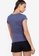 ZALORA ACTIVE blue Cap Sleeves Fitted Rib Top F1263AA9CEC9D4GS_2