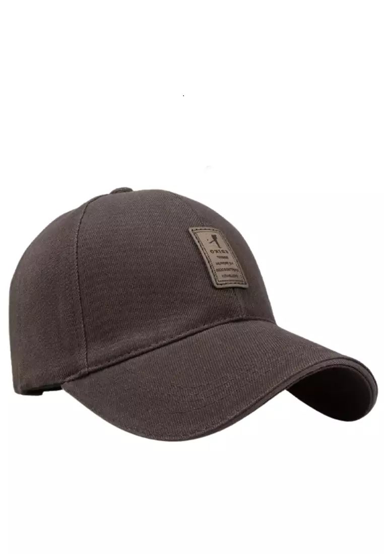 Drsh Baseball Cap Pria & Wanita Logo Ediko Sport Fashion Resizable Strap Material Cotton ORIGINAL - Coffe