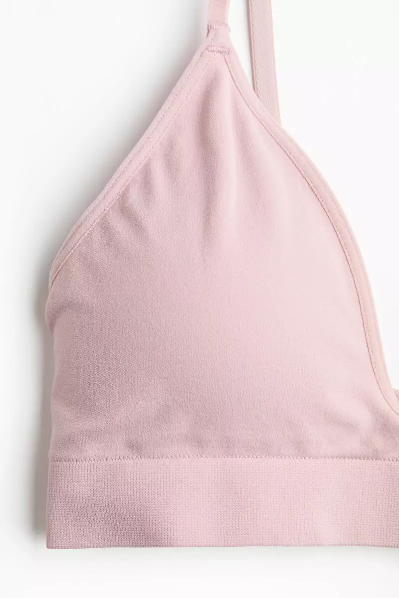 Seamless padded soft bra