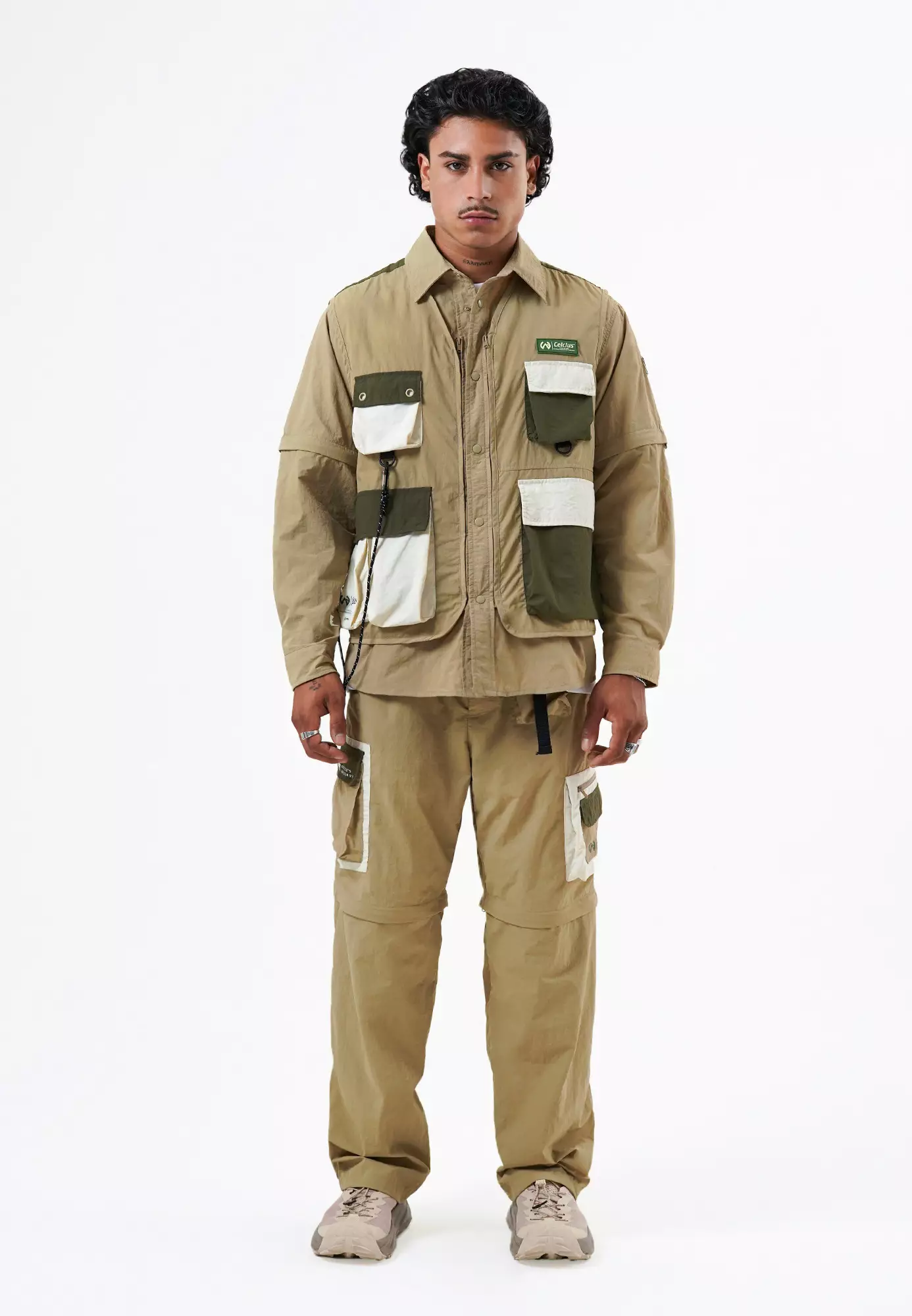 CELCIUS Casual Off Grid Convertible Kemeja Vest L03000550C Khaki