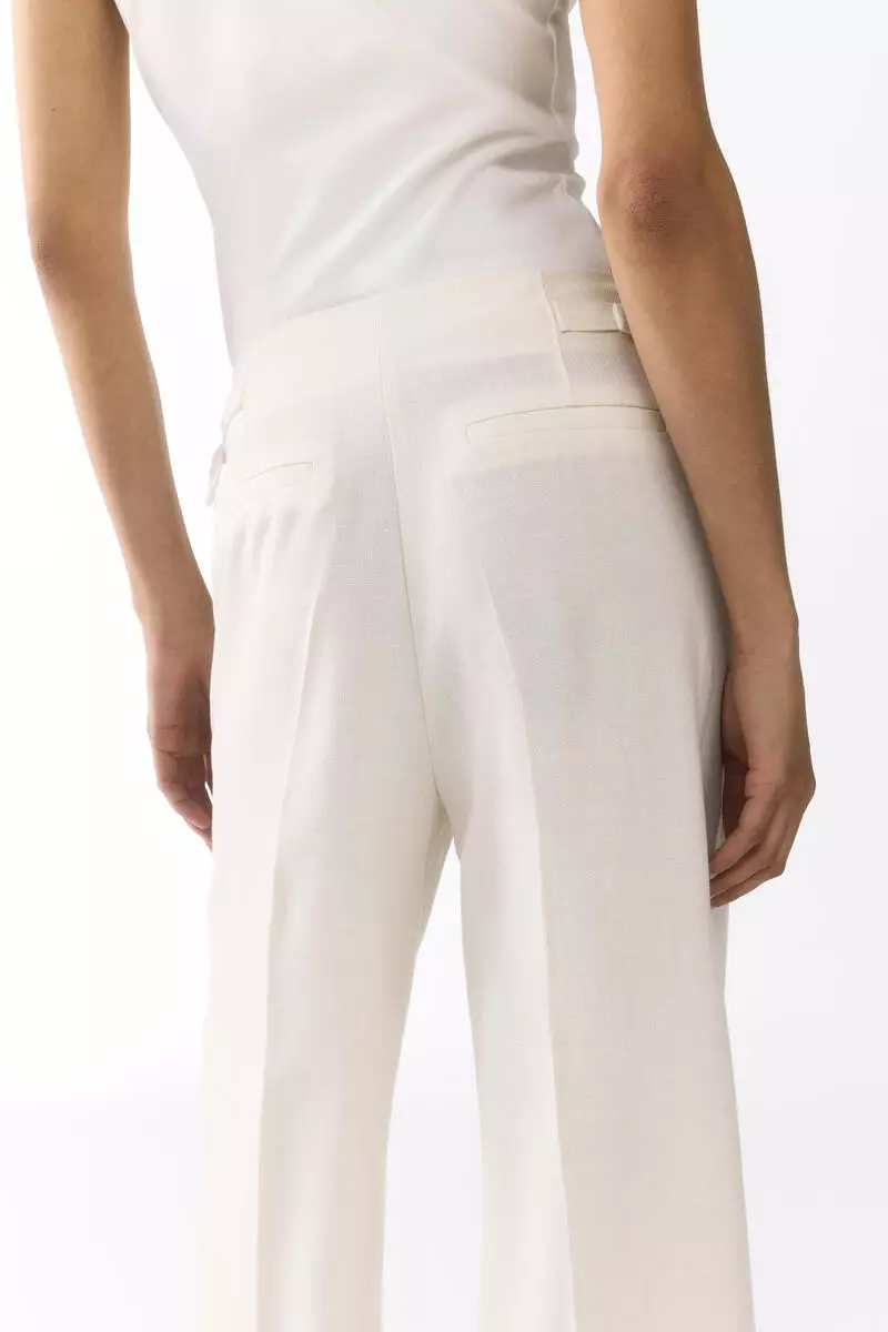 Wide tailored trousers