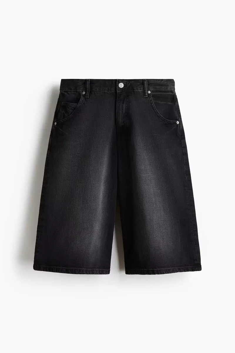 Baggy denim shorts