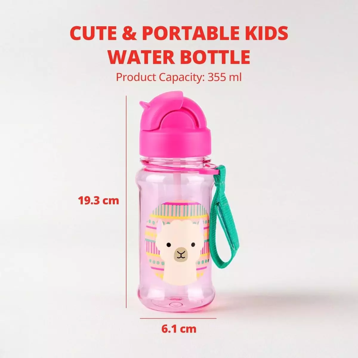 Skip Hop Zoo Straw Bottle With Tritan Renew Octopus 355 ml - Botol Minum Anak Sekolah