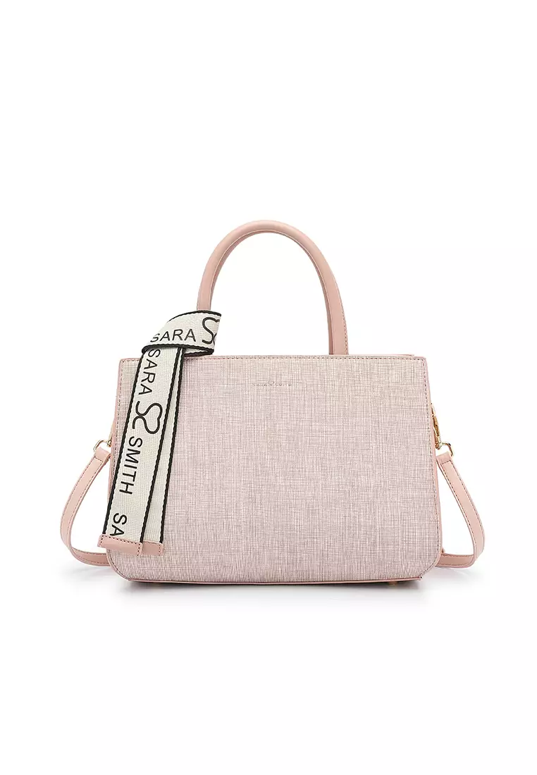 Women's Top Handle Bag / Sling Bag / Crossbody Bag - Pink