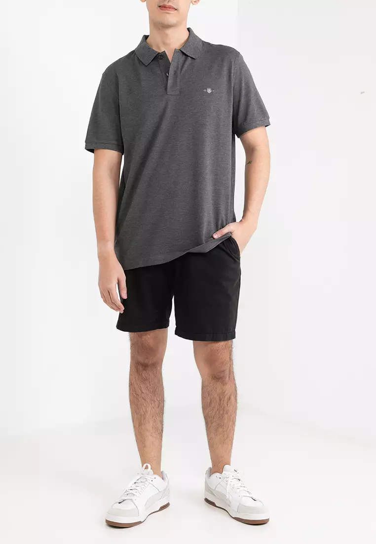 Shield Short Sleeves Pique Polo Shirt