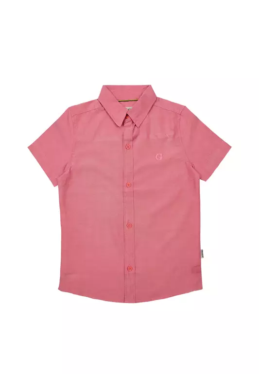 Boys Short Sleeves Oxford Polo