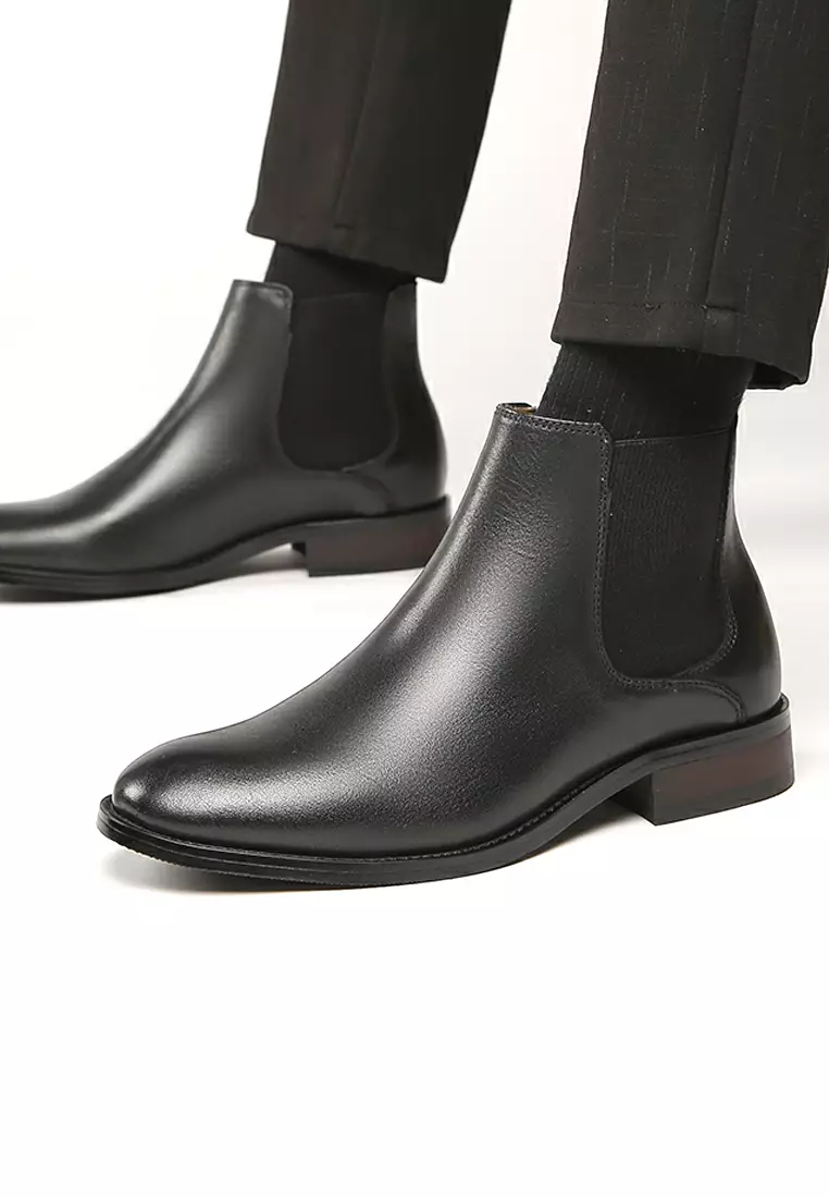 Full-grain Suede Chelsea boots