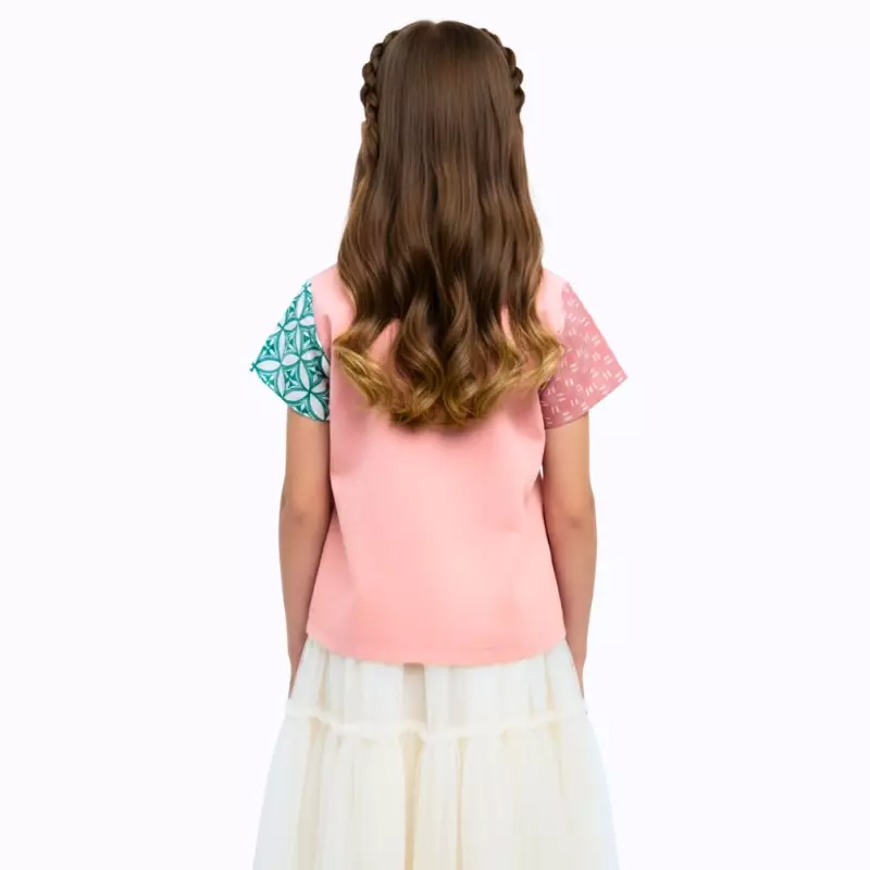 Blouse Batik Anak Perempuan - Bhatara Batik Sheisha - Atasan Batik Modern Lengan Pendek