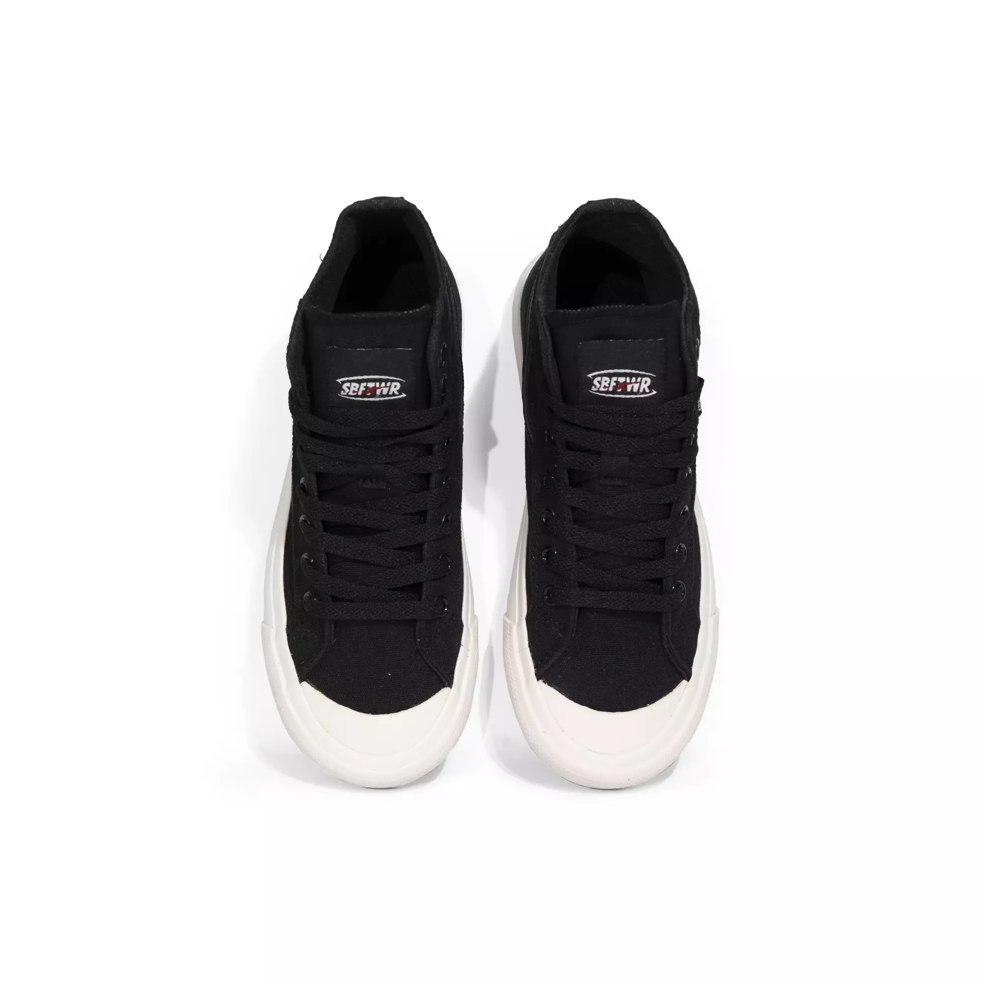 SABA Veloz High ALL Black White - Sepatu Sneakers Casual Pria Wanita