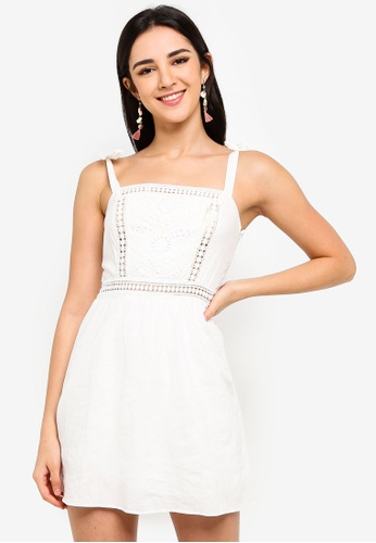 Buy Forever 21 Linen Blend Fit Flare Dress Online On Zalora