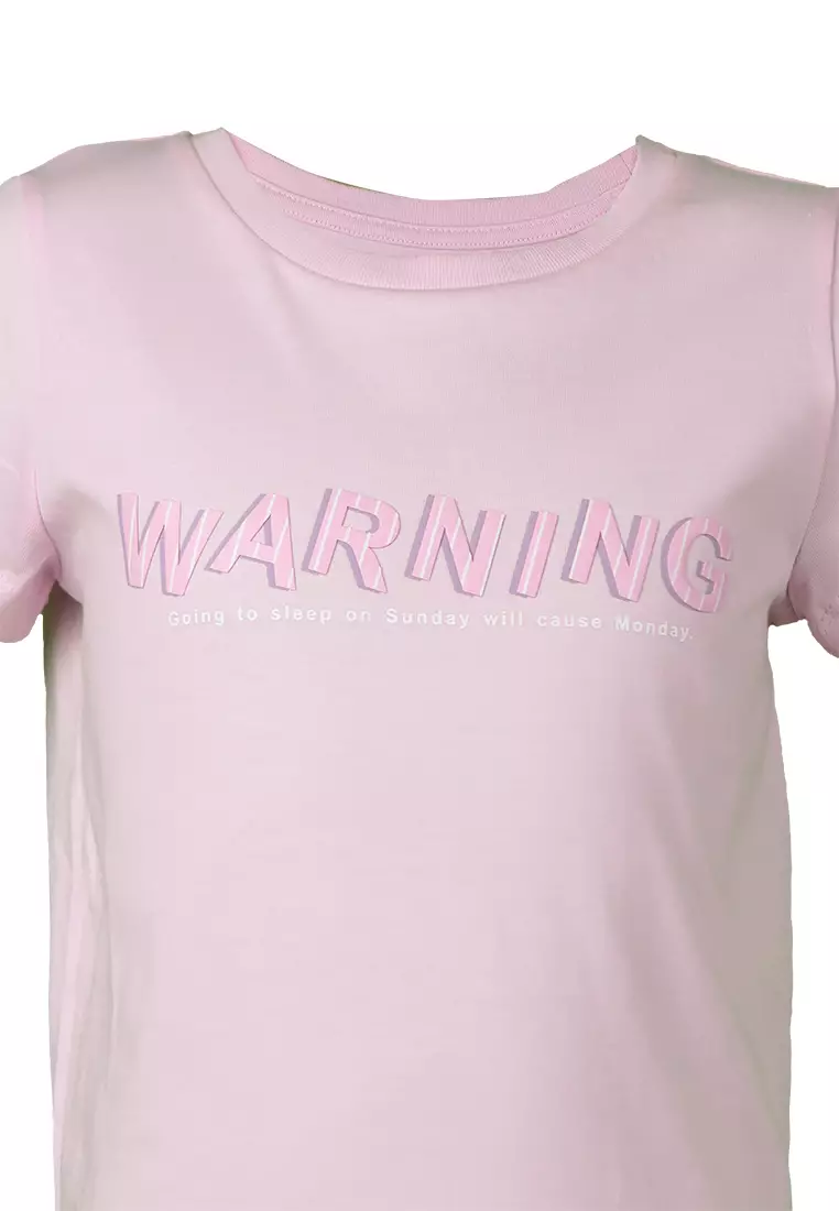 Pito DIto Girl Lucilla Kaos Tangan Pendek Anak Perempuan Warna Pink - Size 4