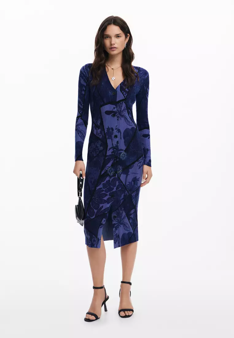 Desigual Woman Floral midi dress.