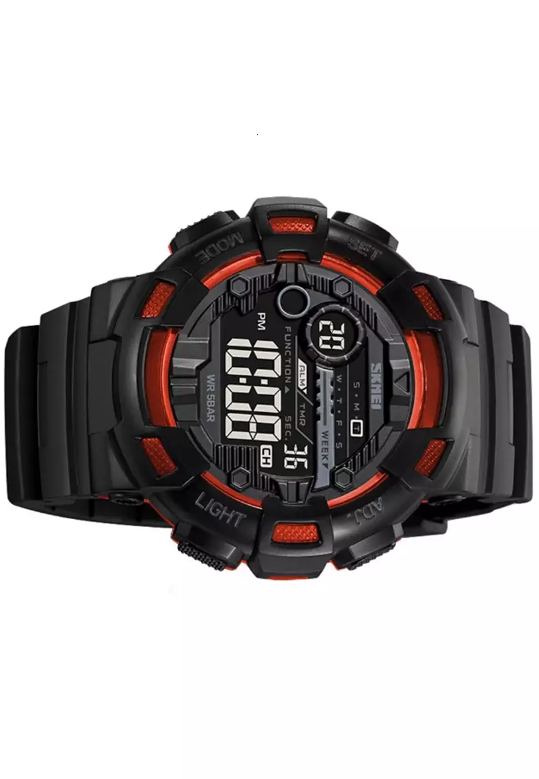 Jam Tangan Digital Pria Waterproof Many Function Strap Tali Material TPU DV62 ORIGINAL