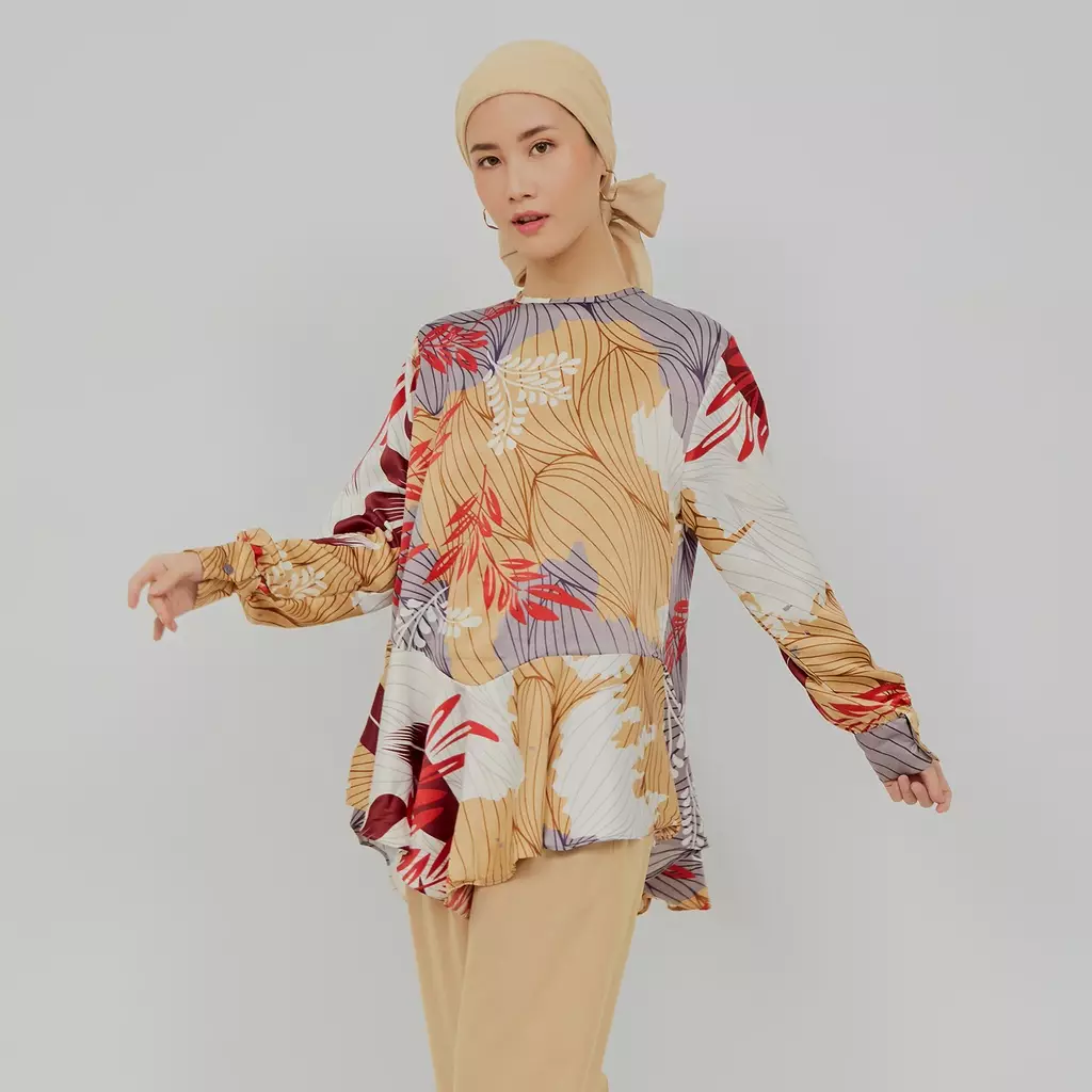 Rabeena by Mayonette Umaiza Top - Baju Atasan Wanita Terbaru Blouse - Red