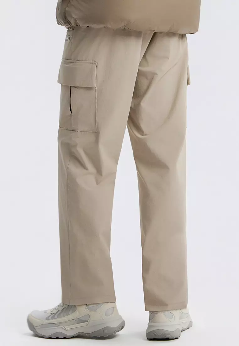 男女同款ARCHELON梭織彈性直腳長褲