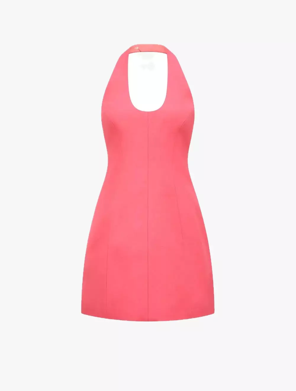 Esther U-Neck Halter Linen Mini Dress