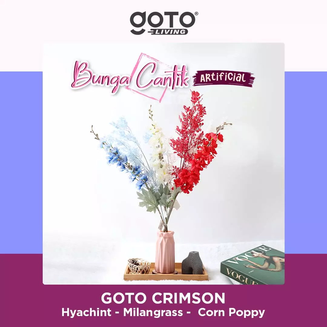 Jual Goto Living Goto Crimson Bunga Hias Artificial Flower Buket