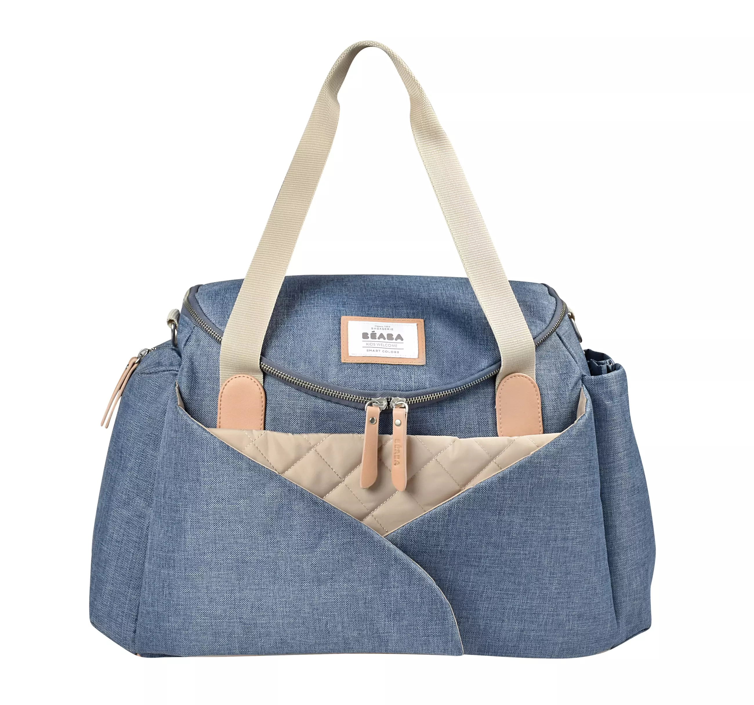 Beaba Sydney Changing Bag Heather Blue - Tas Popok Bayi (Biru)