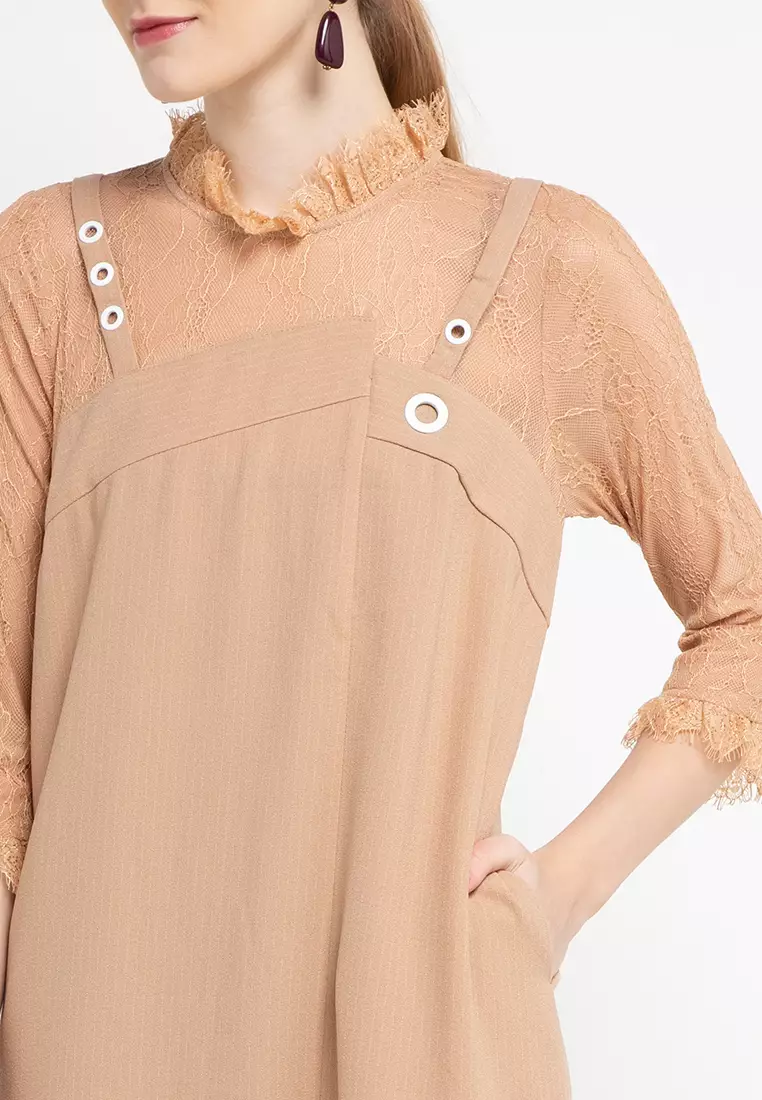 Baby Doll Combination Brocade Dresses