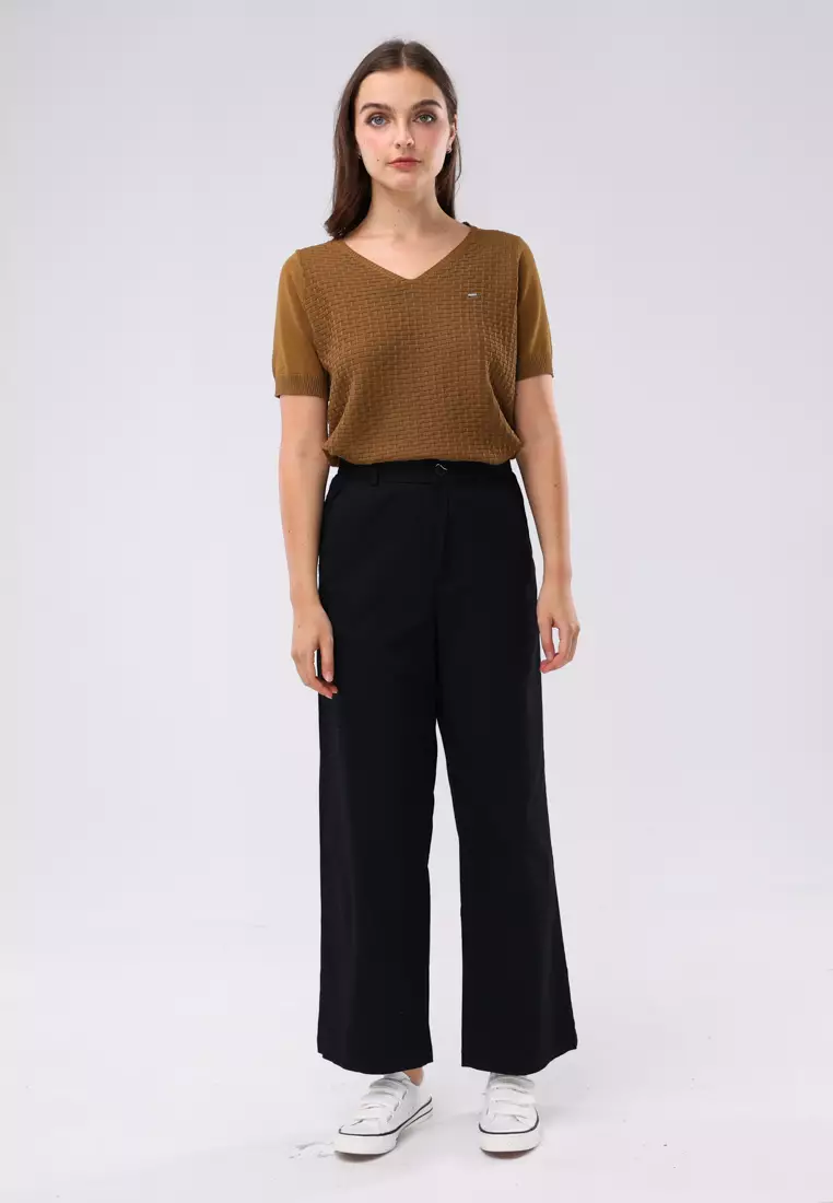 Colored Wide Leg Pants Ladies