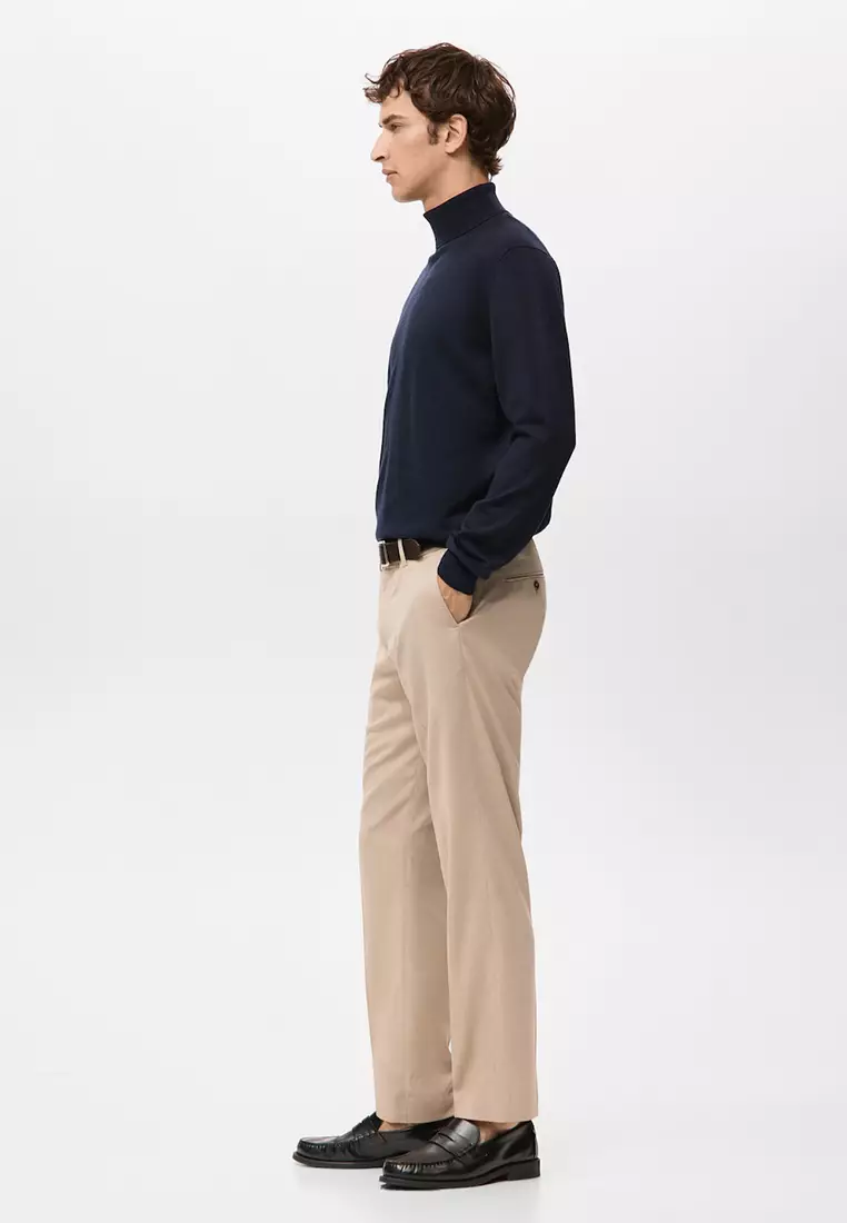 100% Merino Wool Roll Neck Jumper