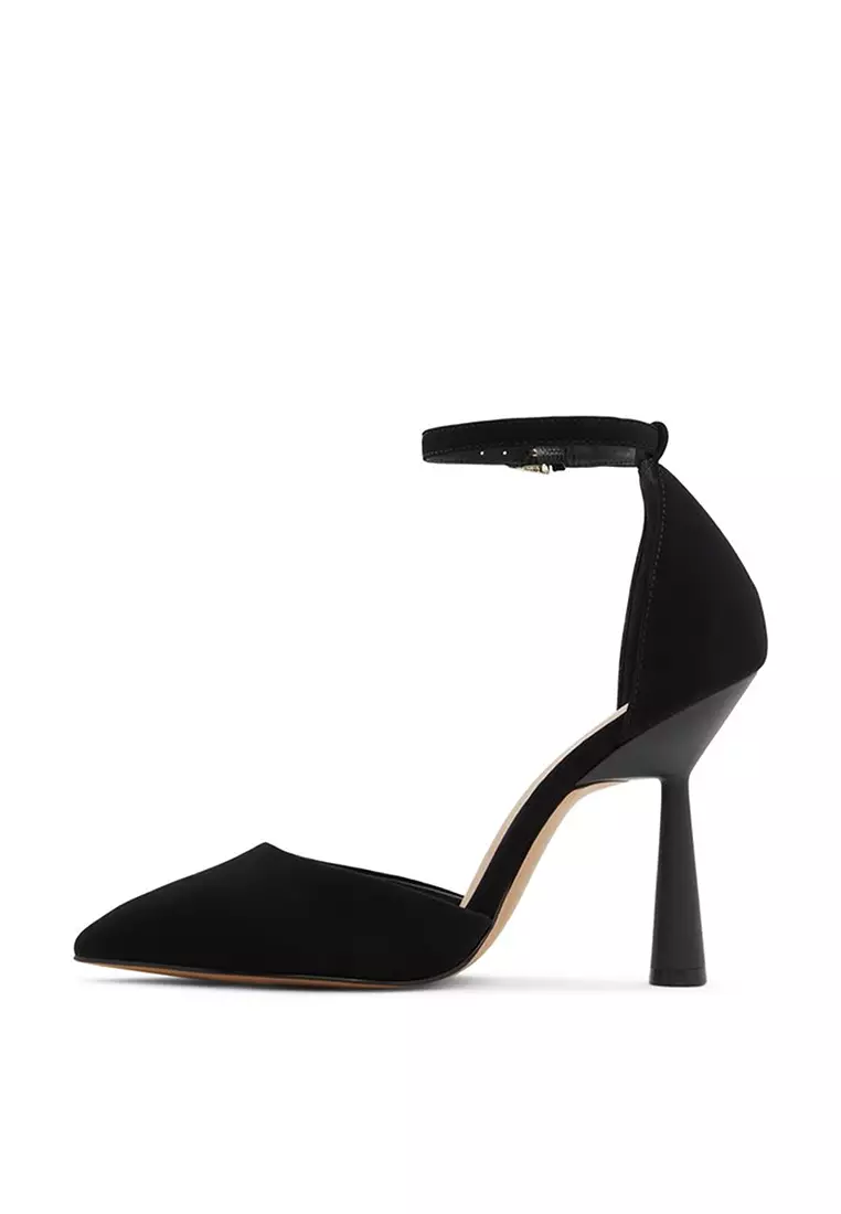 Beatricee Pointed Toe Ankle Strap Heels