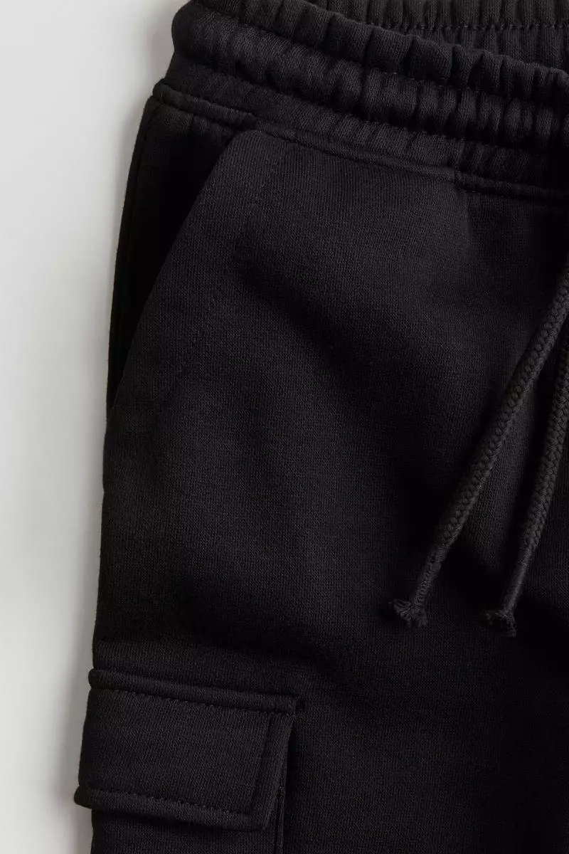 Brushed-inside cargo joggers