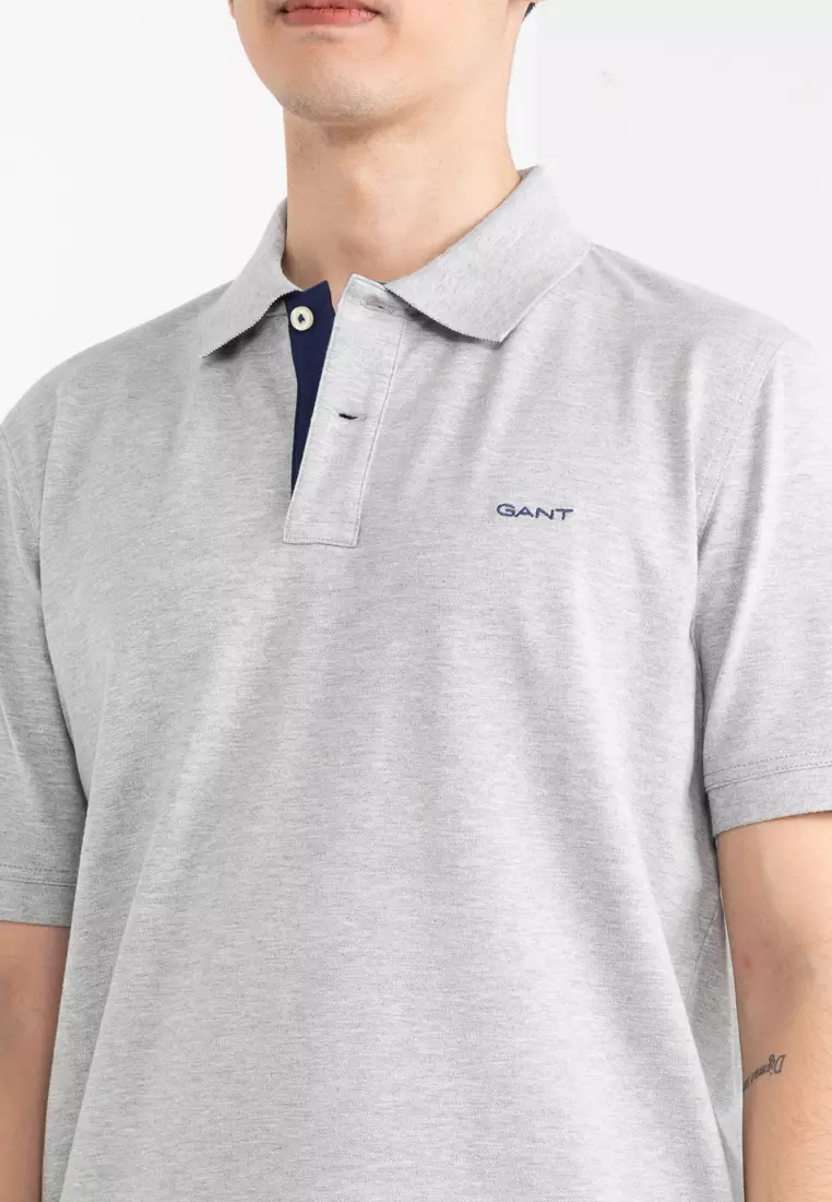 Contrast Pique Polo Shirt