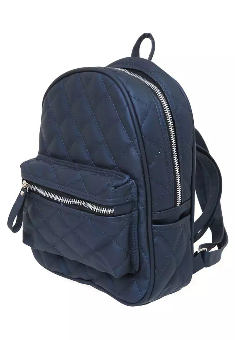 Mira Tas Ransel Wanita Design Simple Backpack Woman Premium Quality - Navy
