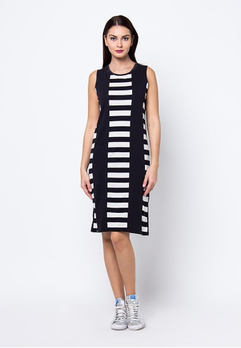 Dress Basic Combine Stripe