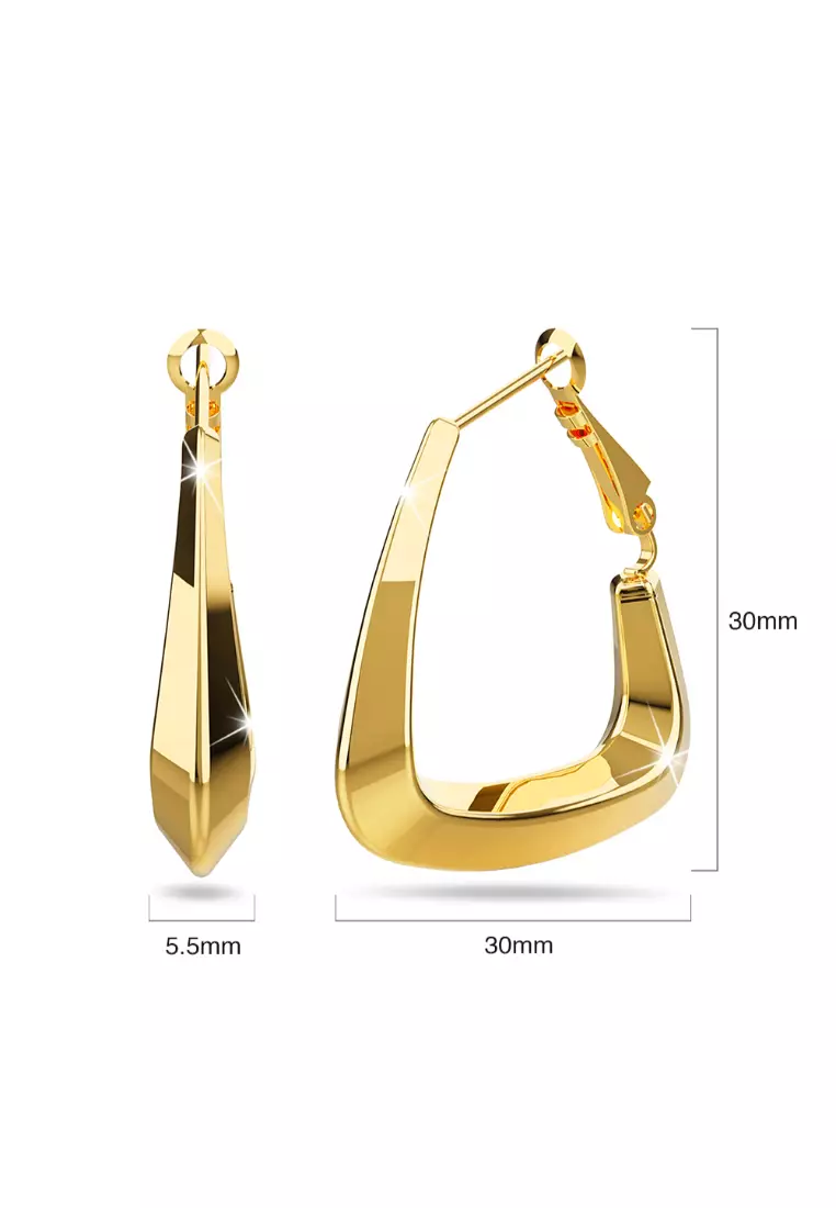 Kendra Gold Hoop Earrings