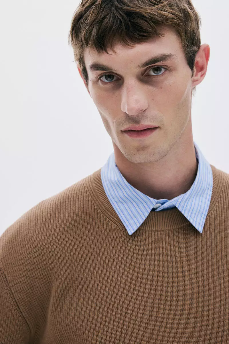 Regular Fit Rib-knit jumper