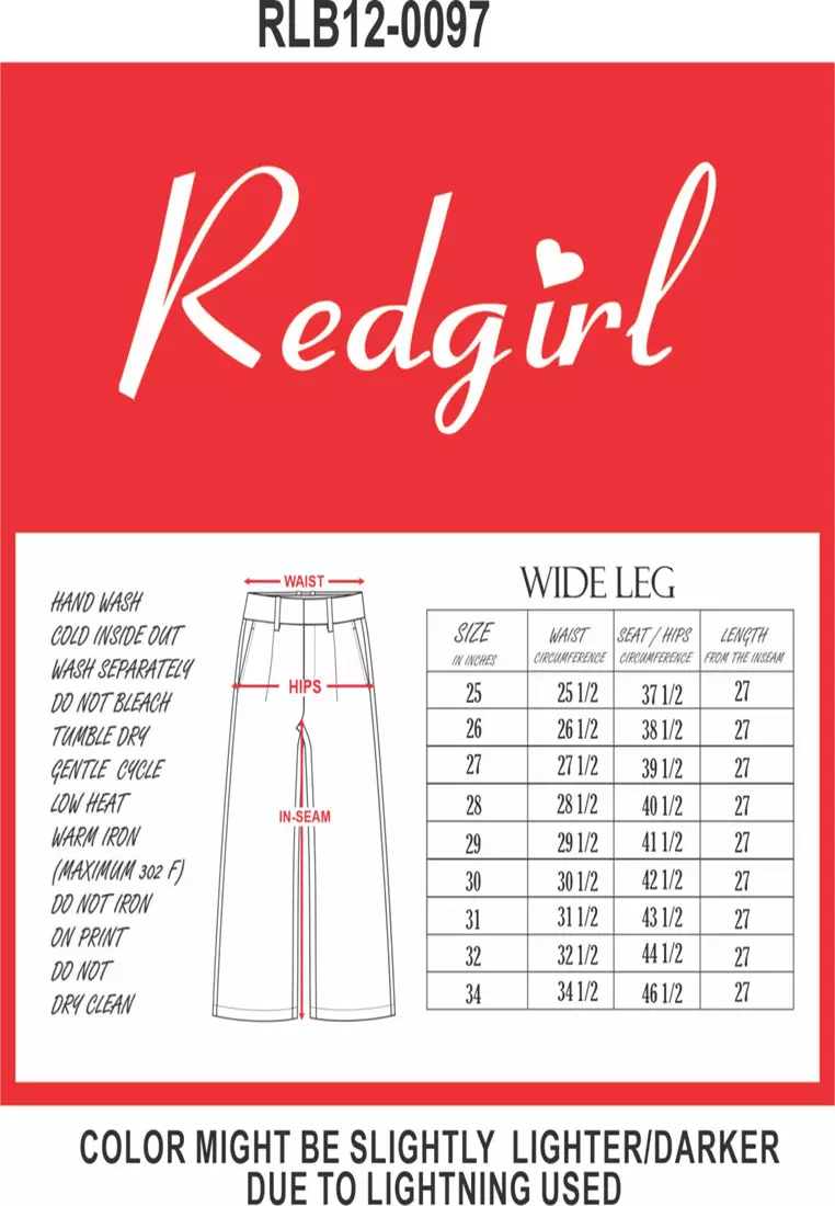 Wide Leg Trouser Pants Ladies