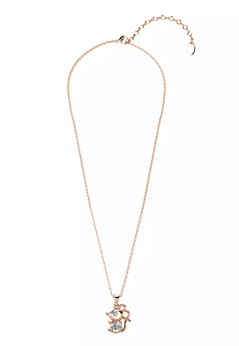 Mousy Pendant RG - Kalung Crystal by Her Jewellery