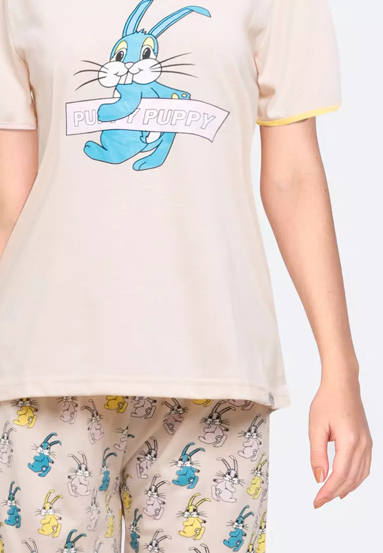 Pyjama Pijama Short Sleeve Short Pants Sleepwear