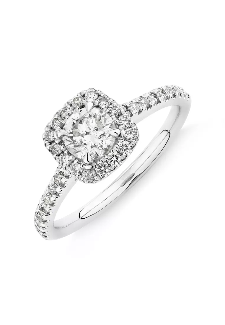 White gold engagement on sale rings