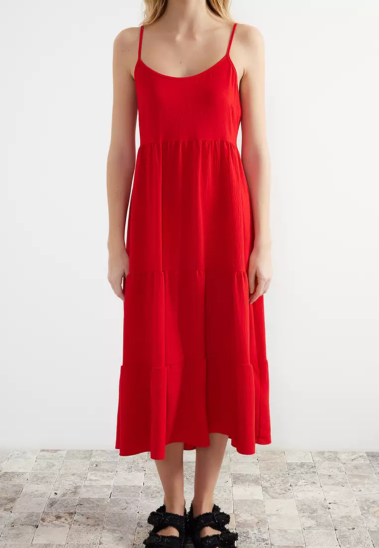 Tiered Midi Dress