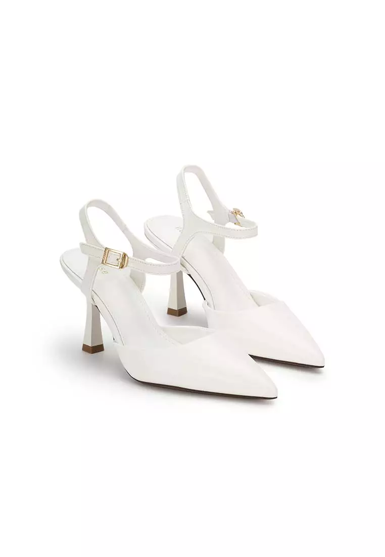 White pointy new arrivals toe pumps