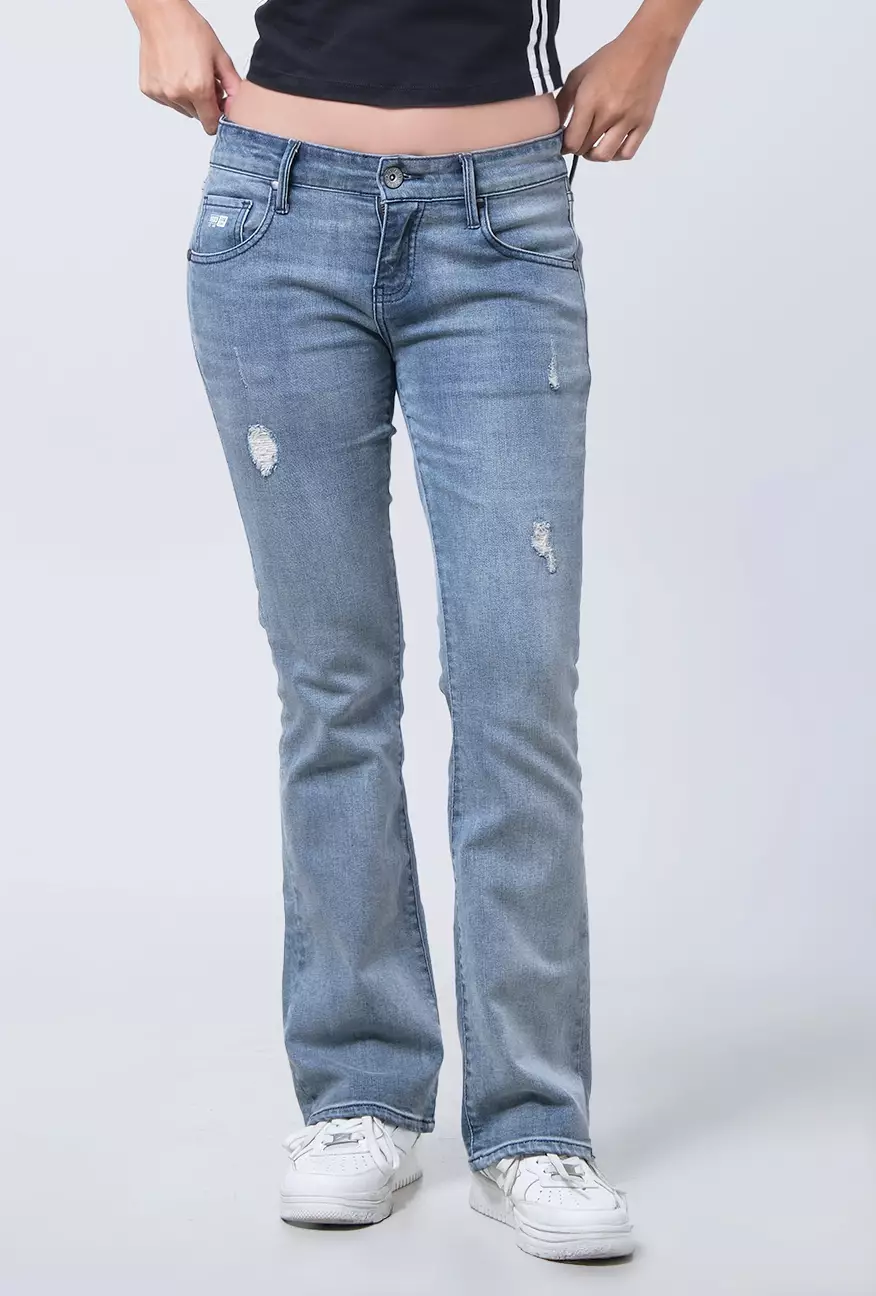 Celana Jeans Wanita Bootcut J5 Series Light Blue