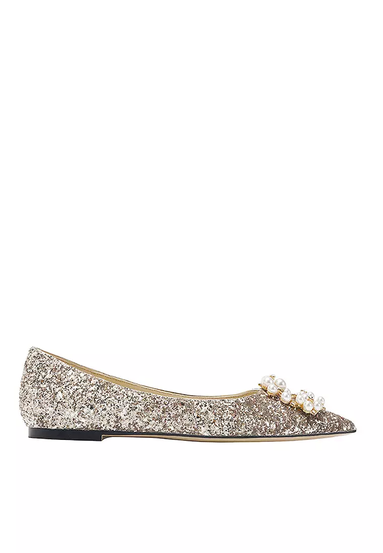 Discount on Twenty Eight Shoes  shoes - SKU: VANSA Sequin Imitation Pearl Wedding Flats VSW-P-JLP-R