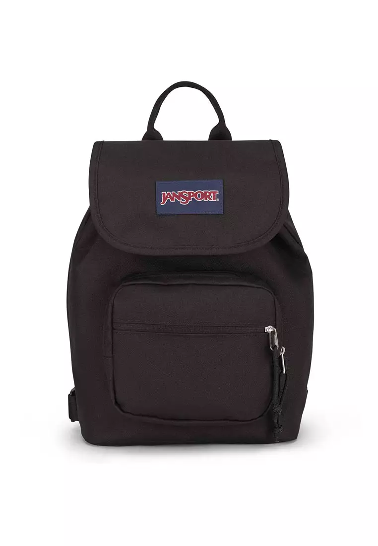 Plain black mini backpack store