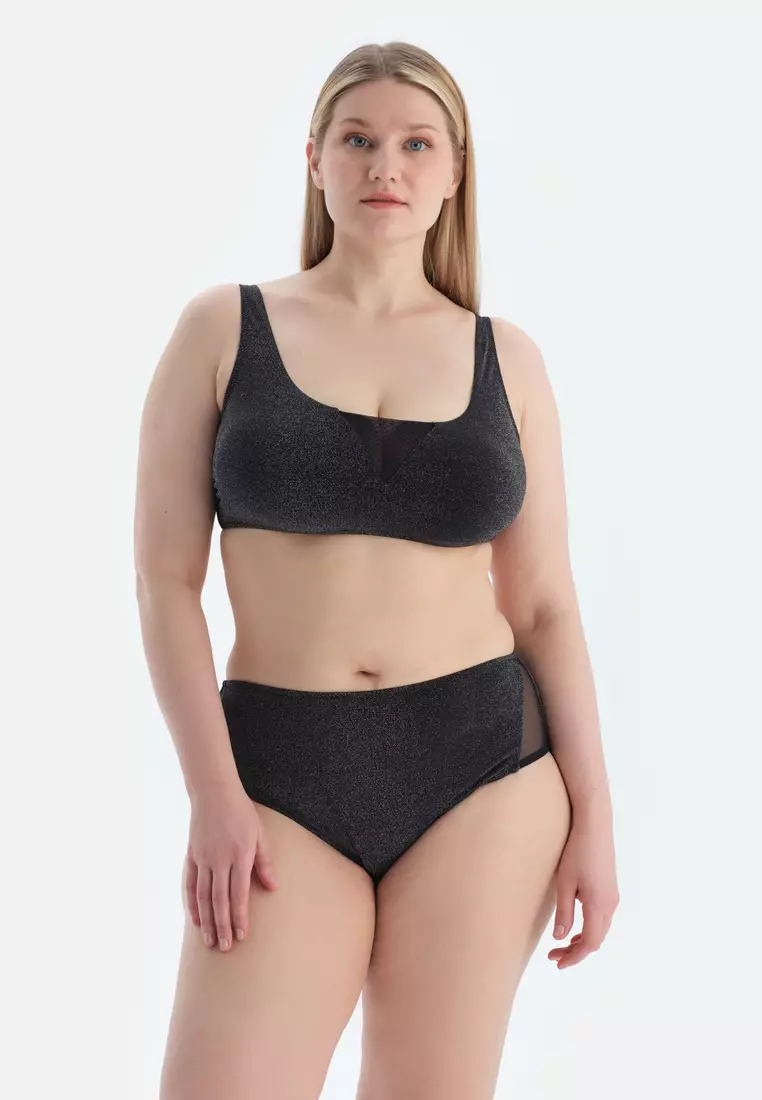 Black Briefs Bikini Bottom, Swimwear for Women