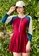 A-IN GIRLS red Conservative Color Block One-Piece Swimsuit 944C7US7A08029GS_2