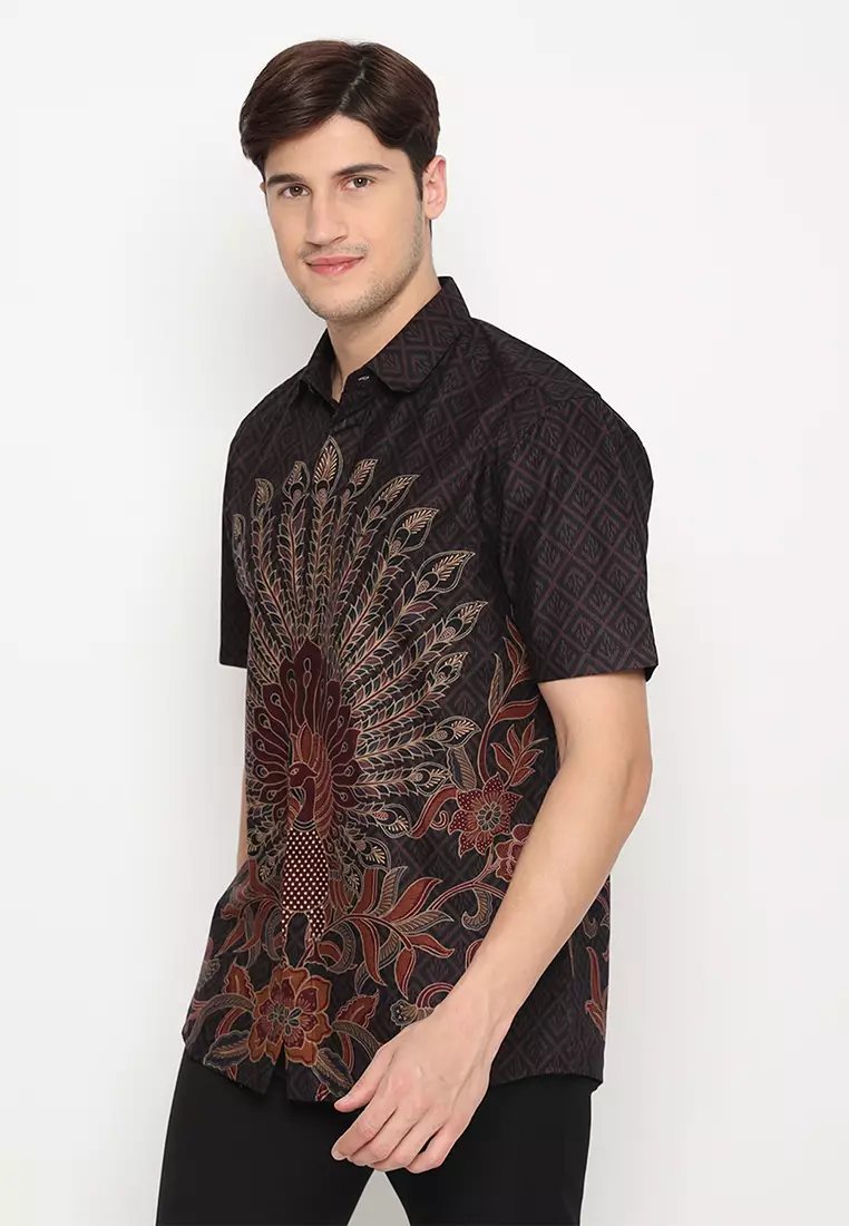 MY AKSA BATIK PRIA KEMEJA PENDEK HOSHI HEERA