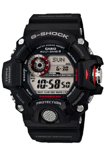 Casio G-Shock G-9400-1A Jam Tangan Pria Rubber Strap Hitam Merah